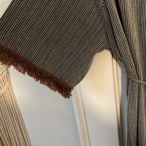 Zara wrap dress with tassels